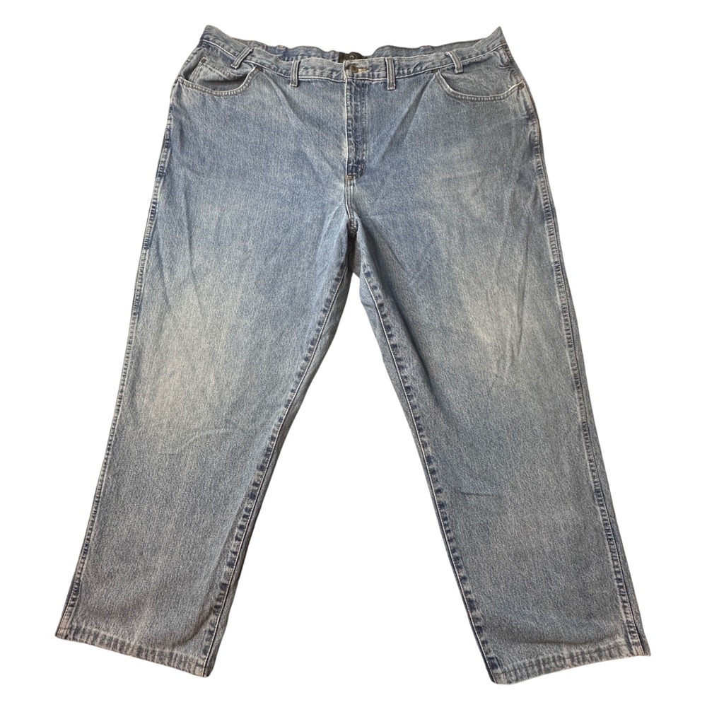 RedHead Jeans Mens 50x32 (49x30) Blue Loose Fit Denim Bass Pro Shops Rugged